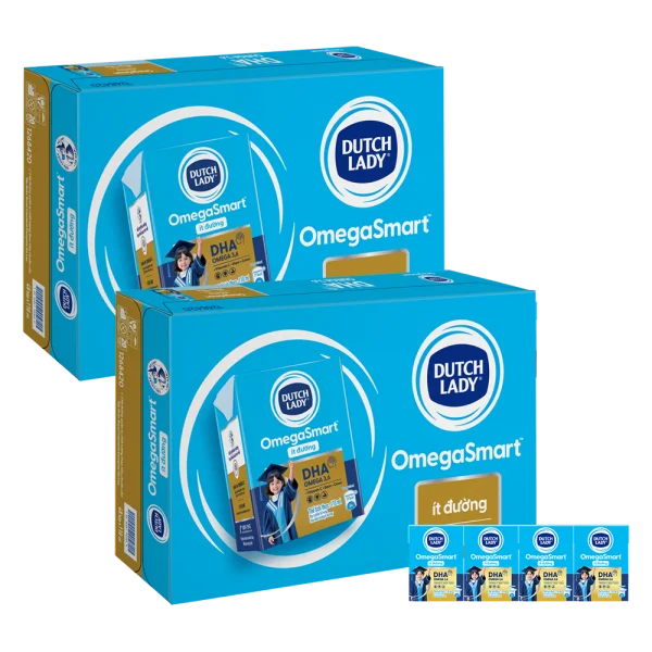 [🛒🇻🇳]2 Thùng Sữa Dinh Dưỡng Dutch Lady OmegaSmart Ít Đường 110ml (lốc 4 hộp) – Dutch Lady , SKU – 7305000000003 – concung.com 🇻🇳🛒Top1Shop🛒 🇻🇳Top1Vietnam🇻🇳 🛍🛒🇻🇳