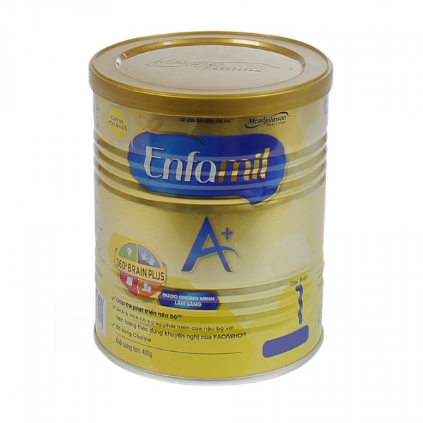 Sữa bột Enfamil A+1 360 độ Brain Plus với PDX GOS, 0-6 tháng, 400g