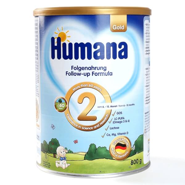 Sữa Humana Gold số 2 800g (6-12 tháng)