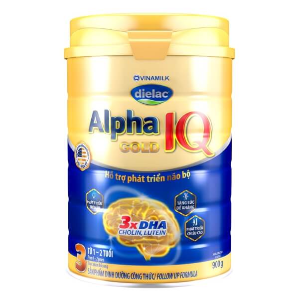 Sữa Dielac Alpha Gold IQ 3 900g (1-2 tuổi)