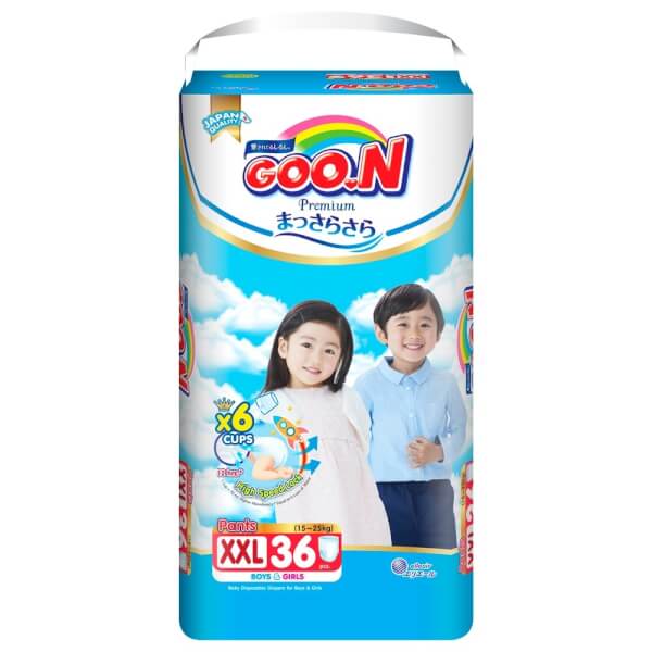Bỉm tã quần Goon Premium size XXL 36 miếng (15-25kg)