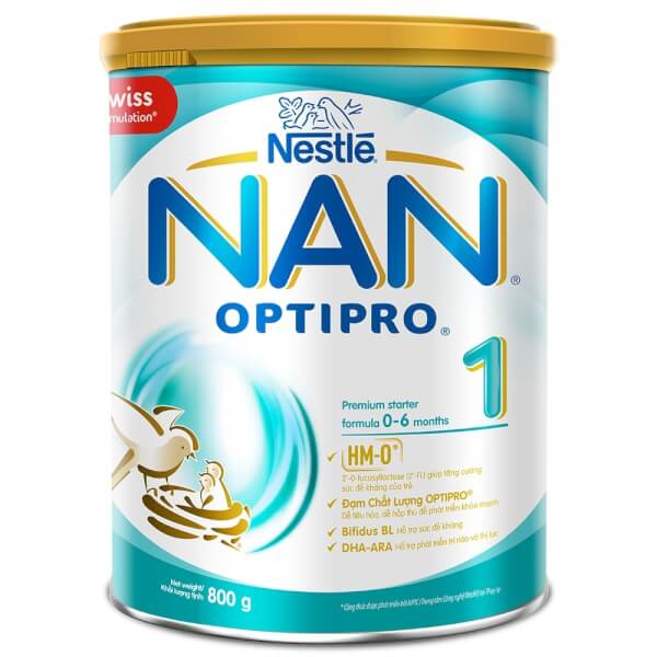 Sữa Nan Optipro 1 800g (0-6 tháng)