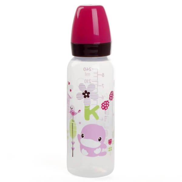 Babyzone 74 Bình sữa Kuku nhựa PP BPA Free cổ hẹp Hồng 240ml chính hãng, giá tốt