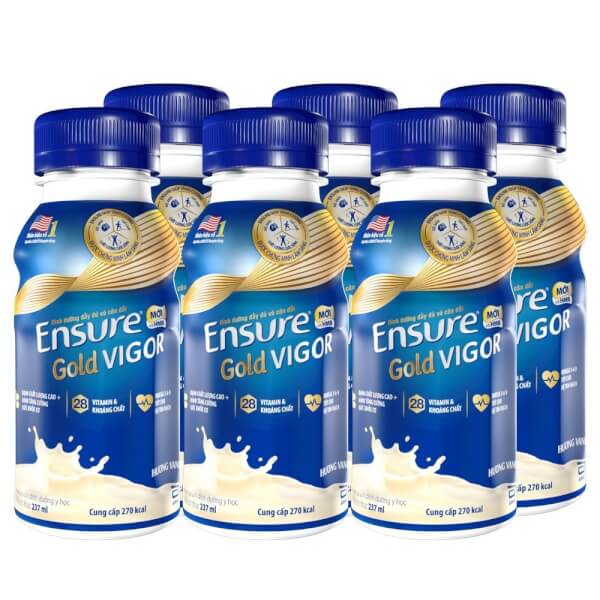 Thùng sữa Ensure Gold Vigor - 237ml - 4 Lốc