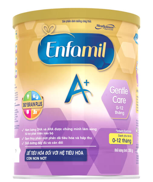 Sữa Enfamil A+ Gentle Care Infant Formula 350g (0-12 tháng)