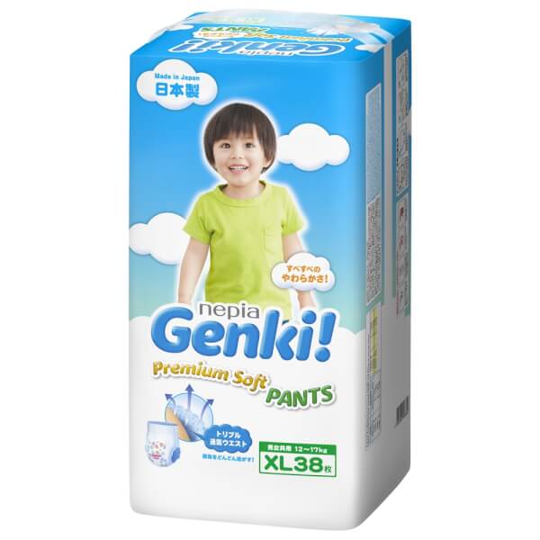 Bỉm tã quần Genki size XL 38 miếng (12-17kg)