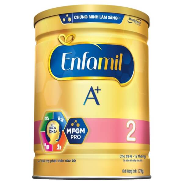 Sữa Enfamil A+ 2 1.7kg (6-12 tháng)
