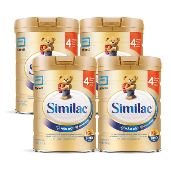 Combo 4 lon Sữa Similac Eye-Q số 4 900g (2-6 tuổi)