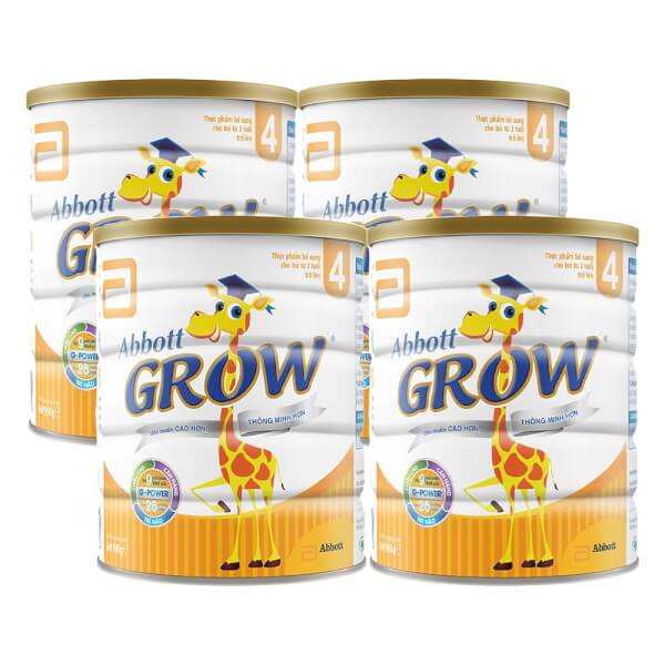 Combo 4 lon Sữa Abbott Grow 4 900g (trên 2 tuổi)