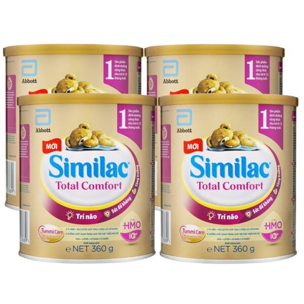 Combo 4 lon Sữa Similac Total Comfort 1 (HMO) 360g (0-12 tháng)