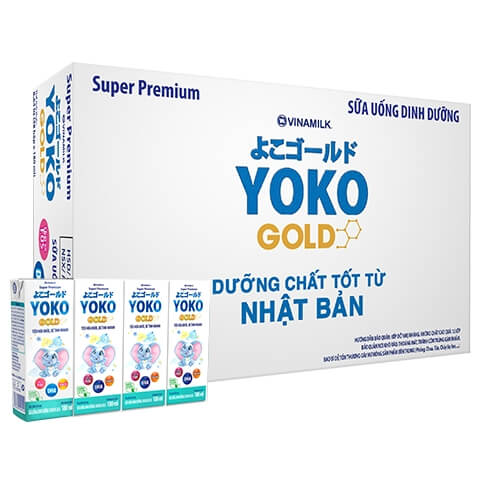 Sữa uống dinh dưỡng Vinamilk Yoko Gold 180ml (Lốc 4)