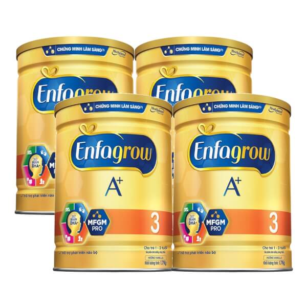 Combo 4 lon Sữa Enfagrow A+ 3 1.7kg (1-3 tuổi)