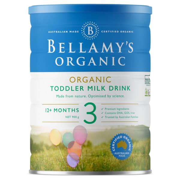 Bellamy’s Organic Toddler Milk Drink số 3, 900g, 1-3 tuổi