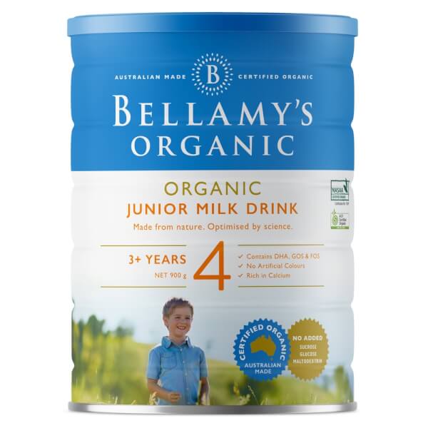 Bellamy’s Organic Junior Milk Drink số 4, 900g, trên 3 tuổi