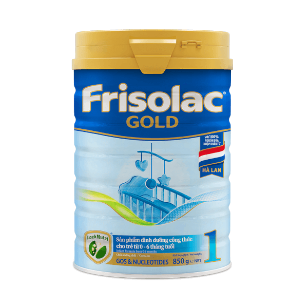 Frisolac Gold 1, 0 – 6 tháng tuổi (850gr)