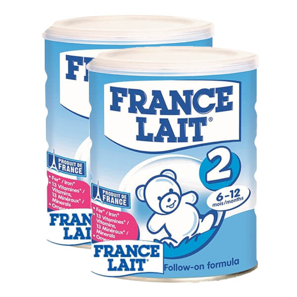 Combo 2 lon Sữa France Lait số 2 900g