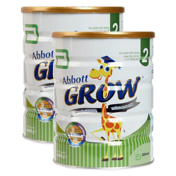 Combo 2 lon Sữa Abbott Grow 2 900g (6-12 tháng)
