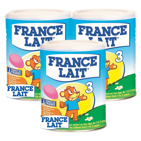 Combo 4 lon Sữa France Lait số 3 900g