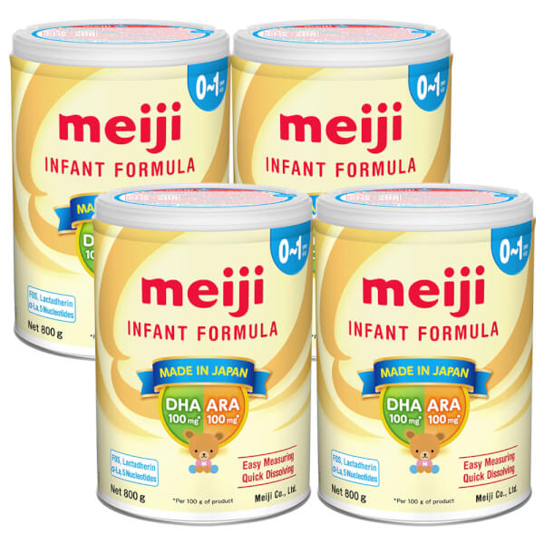 Combo 4 lon Sữa Meiji Infant Formula 800g (0-12 tháng)