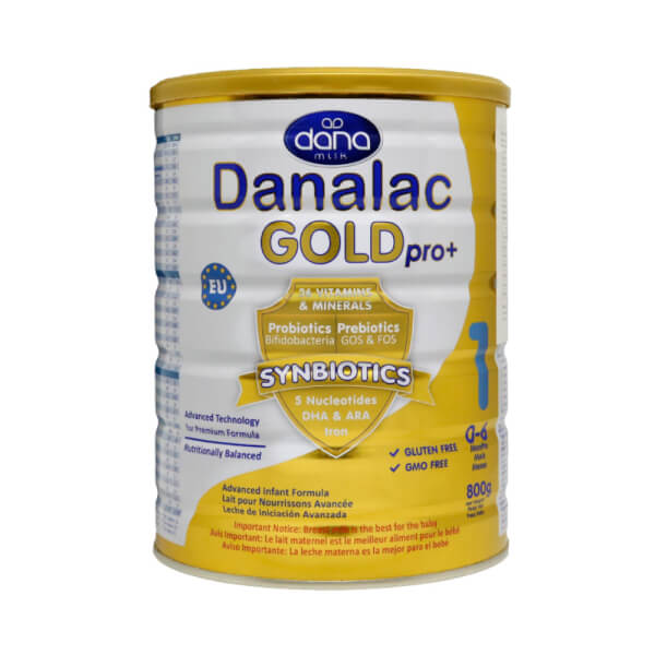 Sữa Danalac Gold Pro+ số 1 800g (0-6 tháng tuổi)