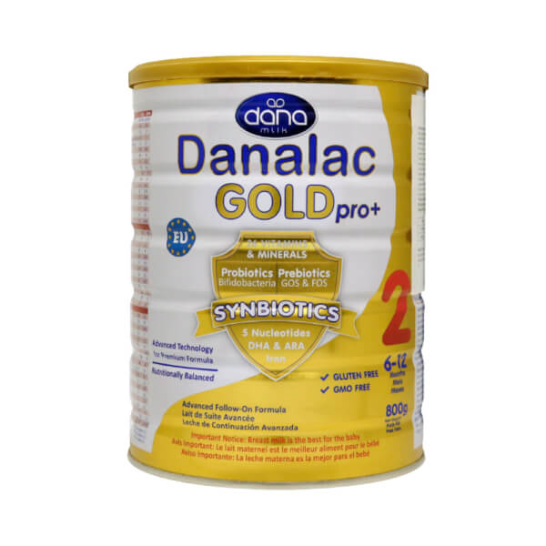 Sữa Danalac Gold Pro+ số 2 800g (6-12 tháng tuổi)