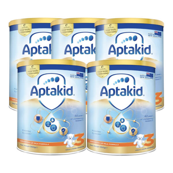 Combo 5 Thực phẩm bổ sung Aptakid số 3 900g (trên 2 tuổi)