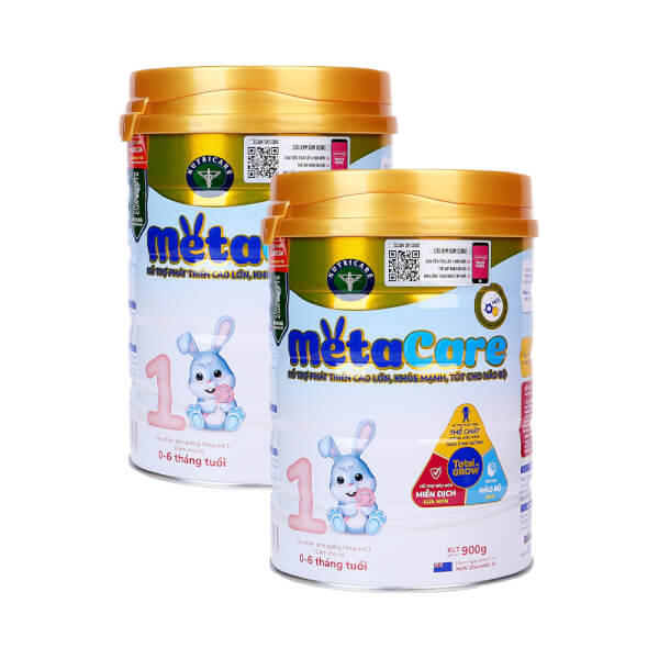 Combo 2 lon Sữa Meta Care 1 900g (0-6 tháng)