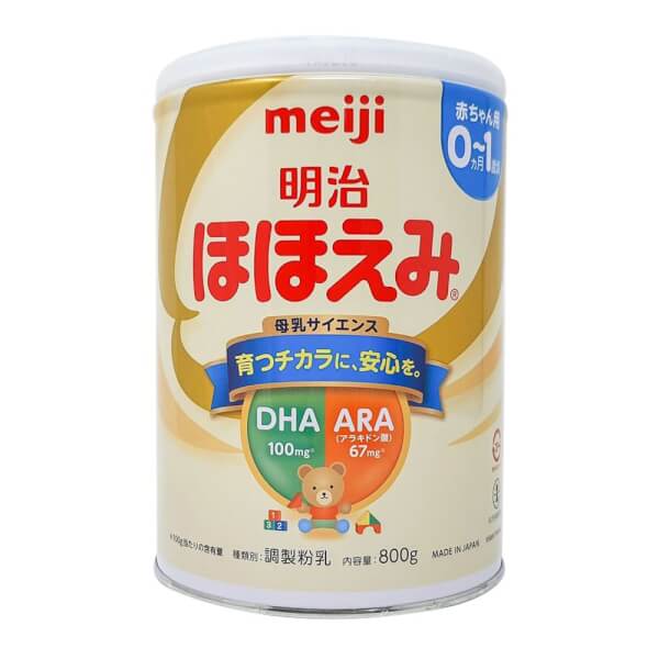 Sữa Meiji nội địa Hohoemi, 0 – 1 tuổi, 800G