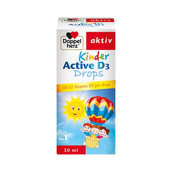 Bổ sung Vitamin D giúp bé tăng chiều cao Kinder Active D3 Drops giá tốt