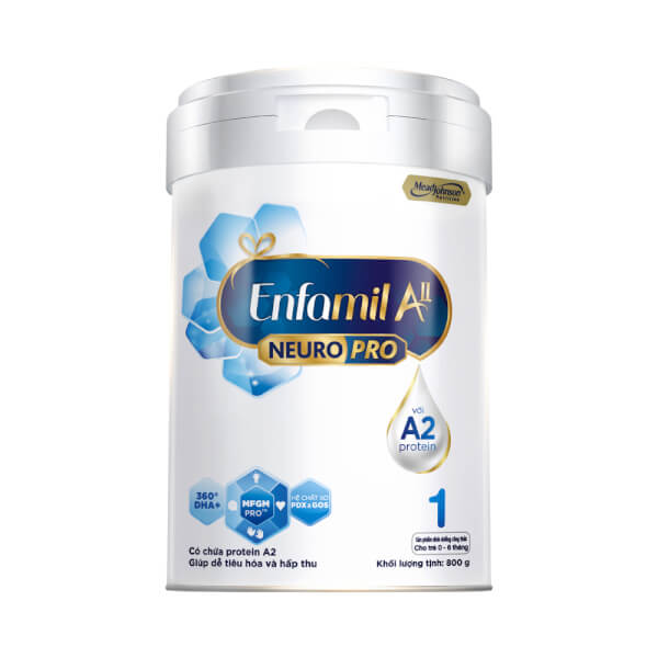 Sữa Enfamil A2 NeuroPro số 1 800g (Infant Formula, 0 – 6 tháng)