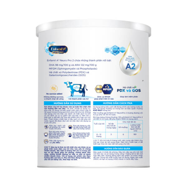 Sữa Enfamil A2 NeuroPro số 2 350g (Follow Up Formula, 6 – 12 tháng tuổi)