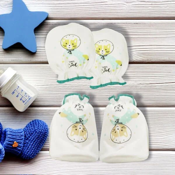 Bộ bao tay chân sơ sinh thun CF I0420013