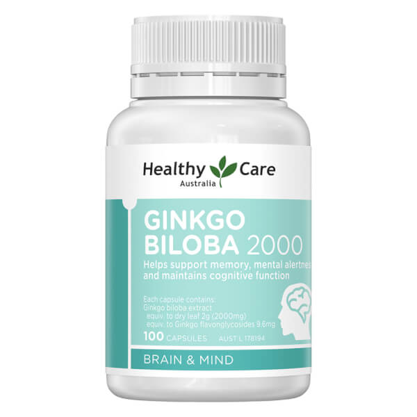Flavone glycoside trong Ginkgo Biloba 2000mg Healthy Care Úc có chức năng gì đối với máu huyết chảy về não?
