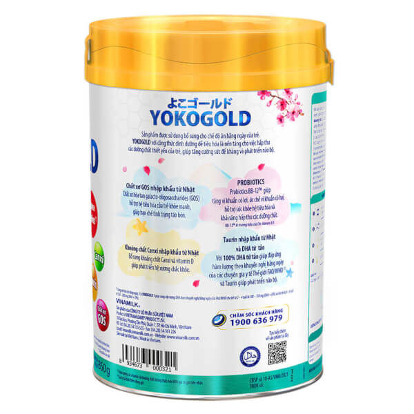Sữa Vinamilk Yoko Gold 3 850g (2-6 tuổi)