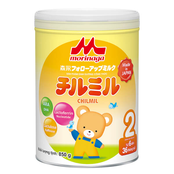 Sữa Morinaga số 2 850g (Chilmil, 0-6 tháng)