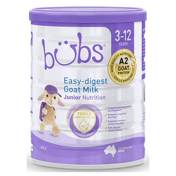 bubs Easy-digest goat milk 800g 4缶セット Sữa dê Bubs Goat số 4 Junior 800g (3-12 tuổi) giá tốt