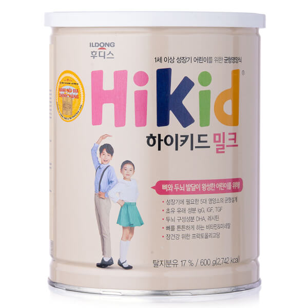 Sữa Hikid vị Vani 600g (1-9 tuổi) giá tốt