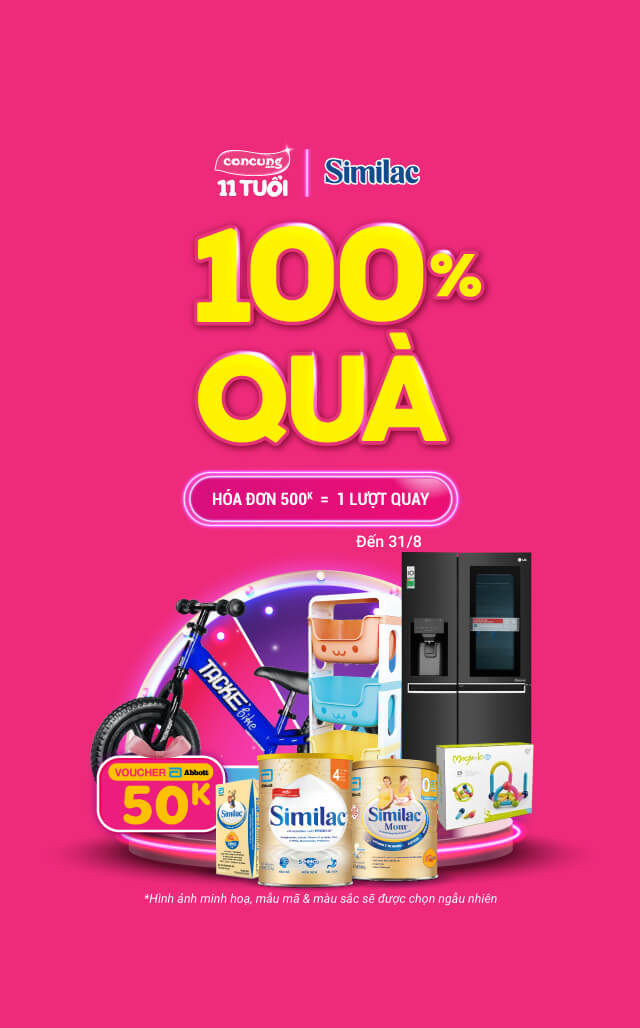 100% QUÀ  SIMILAC T8 CATE ON HOME