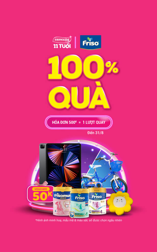 100% QUÀ  FRISO T8 CATE ON HOME