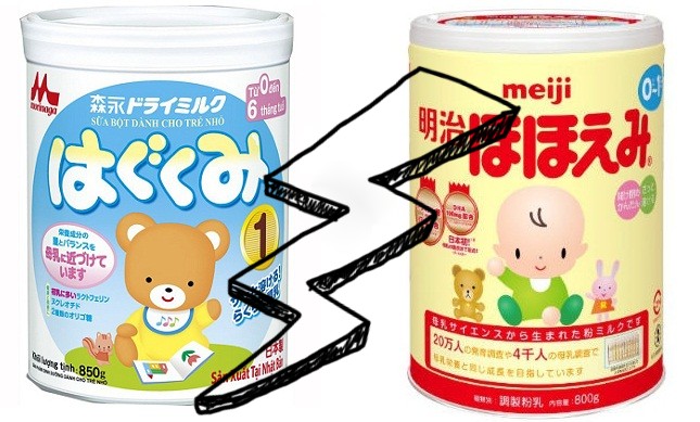 So sánh 2 dòng sữa Nhật nổi tiếng: Meiji và Morinaga