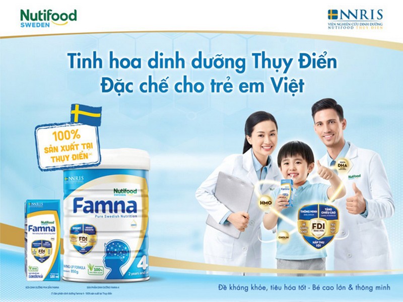 5 lý do mẹ không nên bỏ qua sữa Famna của Nutifood