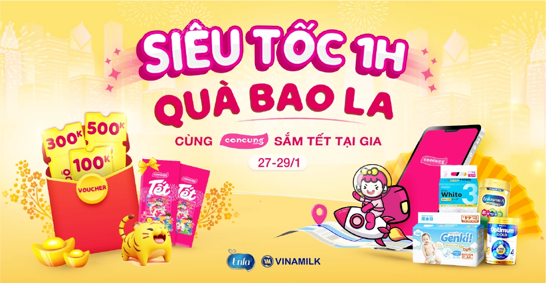  Siêu tốc 1h, quà bao la - Cùng Con Cưng sắm Tết thả ga