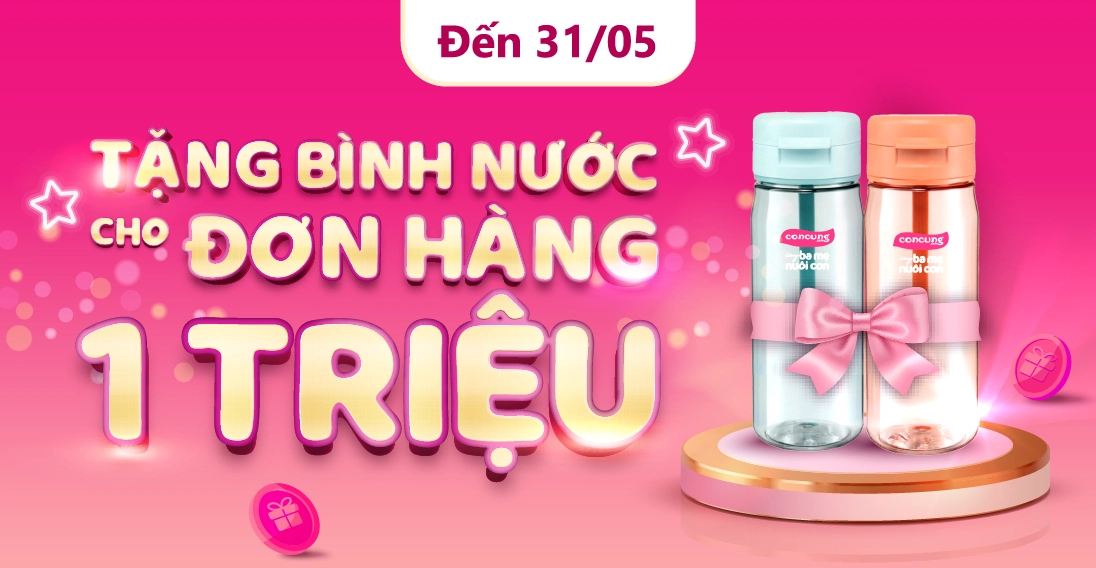 Tặng 1 Bình nước cho đơn hàng từ 1 triệu