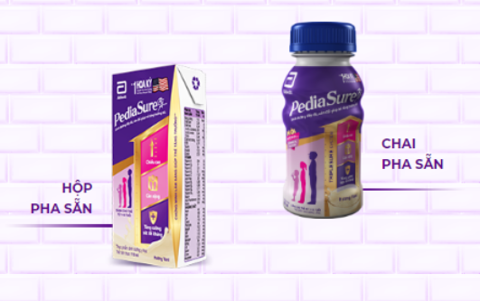 sữa pediasure hộp giấy pha sẵn giá bao nhiều