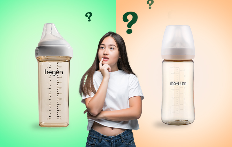 So sánh bình sữa Moyuum và Hegen: Loại nào tốt hơn?