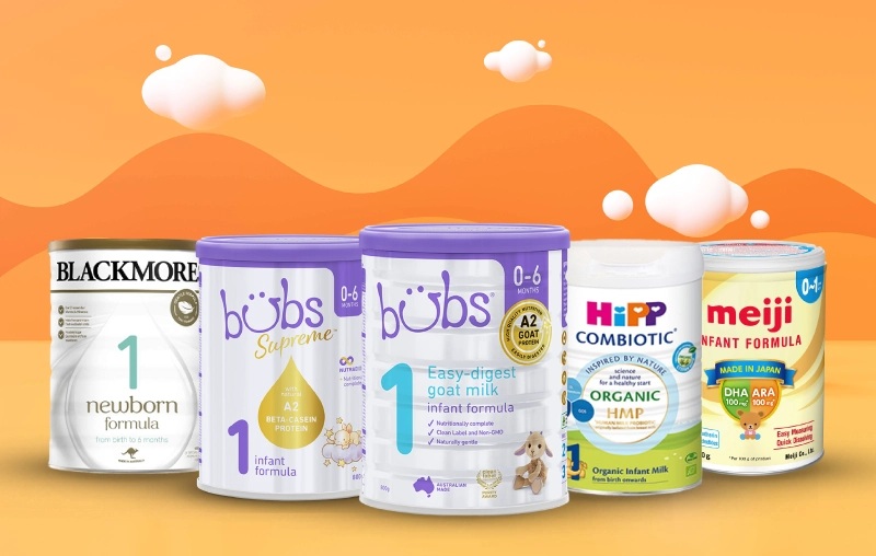 Điểm danh các dòng sữa mát cho trẻ sơ sinh ngừa táo bón hiệu quả