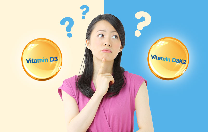 Vitamin D3 và D3K2 có công dụng gì và sự khác nhau giữa chúng là gì?