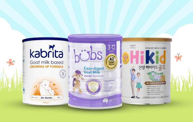 Top 3 dòng sữa dê cho bé tiêu hóa khỏe