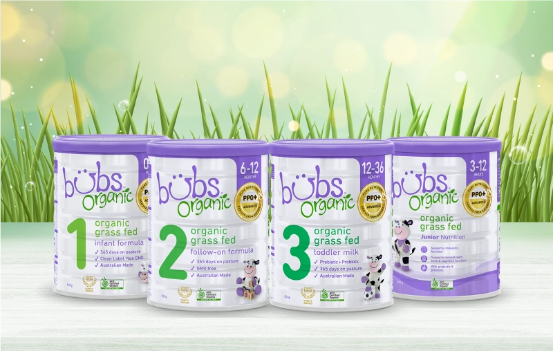 Tìm hiểu tất tần tật về sữa Bubs Organic cho bé 