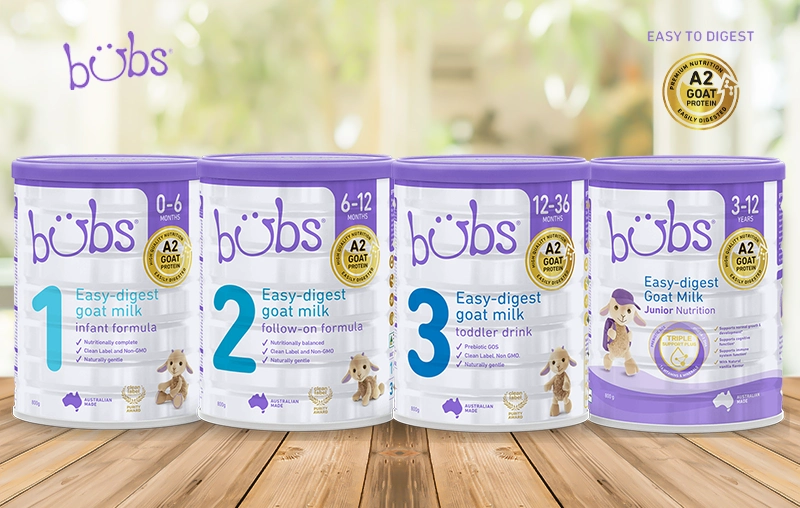 Cập nhật bảng giá sữa dê Bubs Goat chính hãng tại Con Cưng